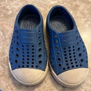 NATIVE Jefferson sneakers for toddler kids, BLUE/STONE BROWN C5